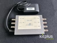 AJA/SHOOTVIEW DA-HD 4-Channel HD-SDI 10-Bit Distribution Amplifier with Power Supply
