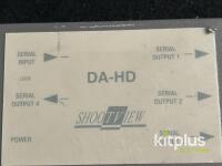 AJA/SHOOTVIEW DA-HD 4-Channel HD-SDI 10-Bit Distribution Amplifier with Power Supply - 4